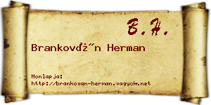 Brankován Herman névjegykártya